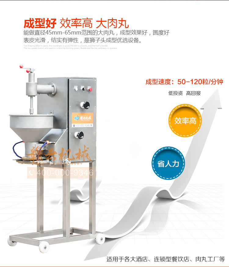 獅子頭丸子成型機，大丸子成型機